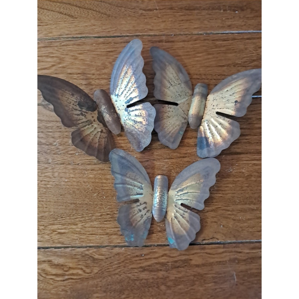 MCM - Set Of 3 - Butterflies - Wall Hanging  J5